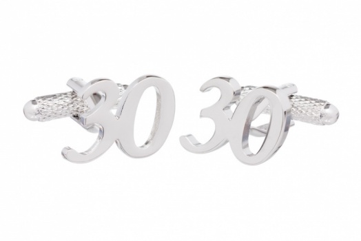30th Birthday Cufflinks